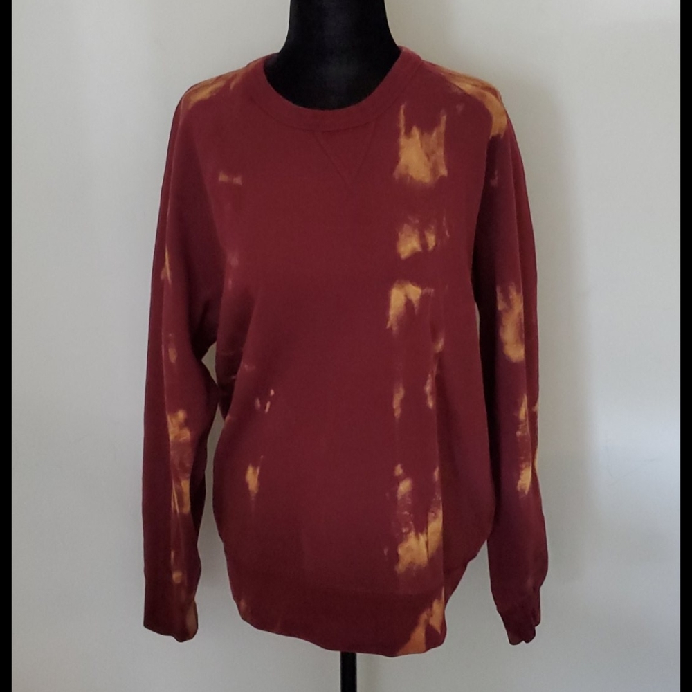 Uniqlo custom tie dye burgundy - Picture 1 of 6
